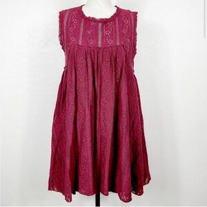 FREE PEOPLE lace sleeveless tunic